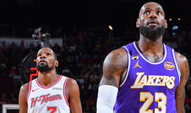 半岛体育官网登录-季后赛詹杜对决上线！杜兰特9胜5负占优，湖人包夹KD破局？